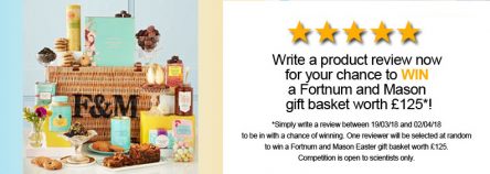 Select Science Fortnum and Mason giveaway