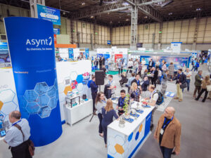 The busy Asynt and Vacuubrand stand at CHEMUK 2024