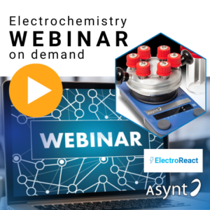 free on demand webinar electrochemistry electroreact from Asynt